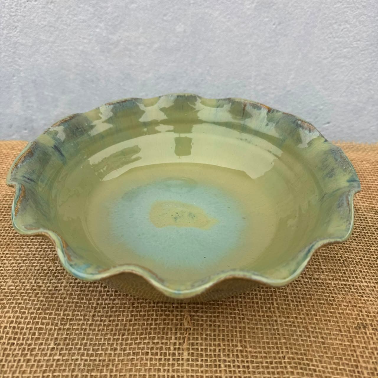 Tigela Ondulada Celadon